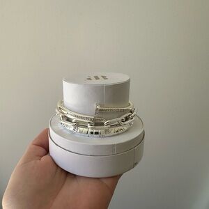 The Nail bracelet stack